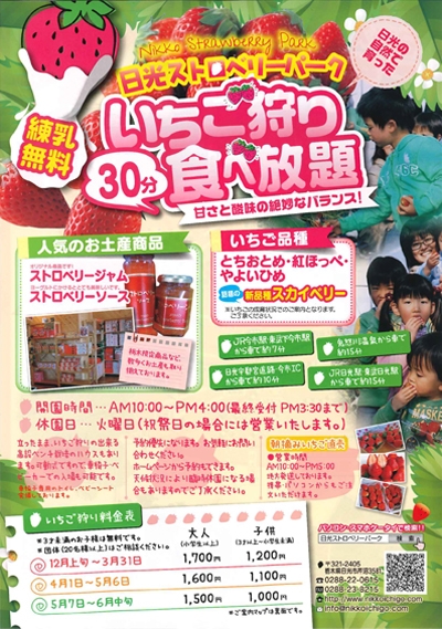 いちご狩り 鬼怒川温泉あさやホテル 公式 いちご狩り 鬼怒川温泉あさやホテル 公式