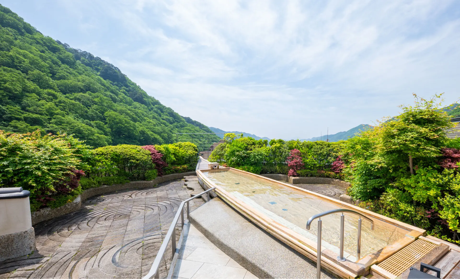 写真：空中庭園露天風呂