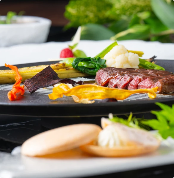 写真:コース料理例1