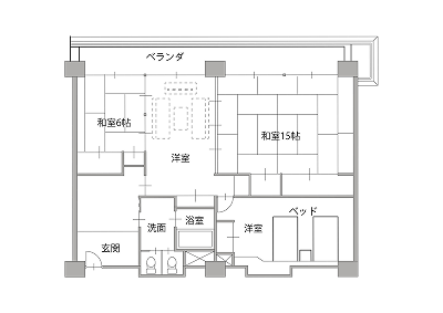 間取り図：貴賓室