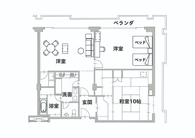 間取り図：貴賓室