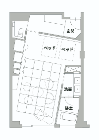 間取り図：眺望風呂付 リラックス和洋室