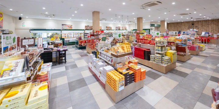 写真：商品が陳列されている様子