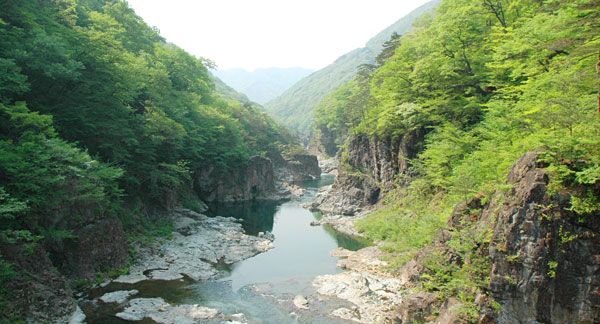 チェックイン前に龍王峡へ･･･